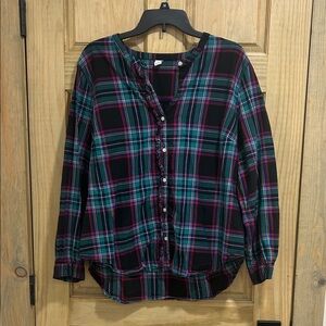 Old Navy Multicolor Plaid Shirt
